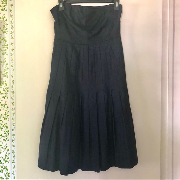 J.crew navy strapless dress size 4 - Picture 1 of 7